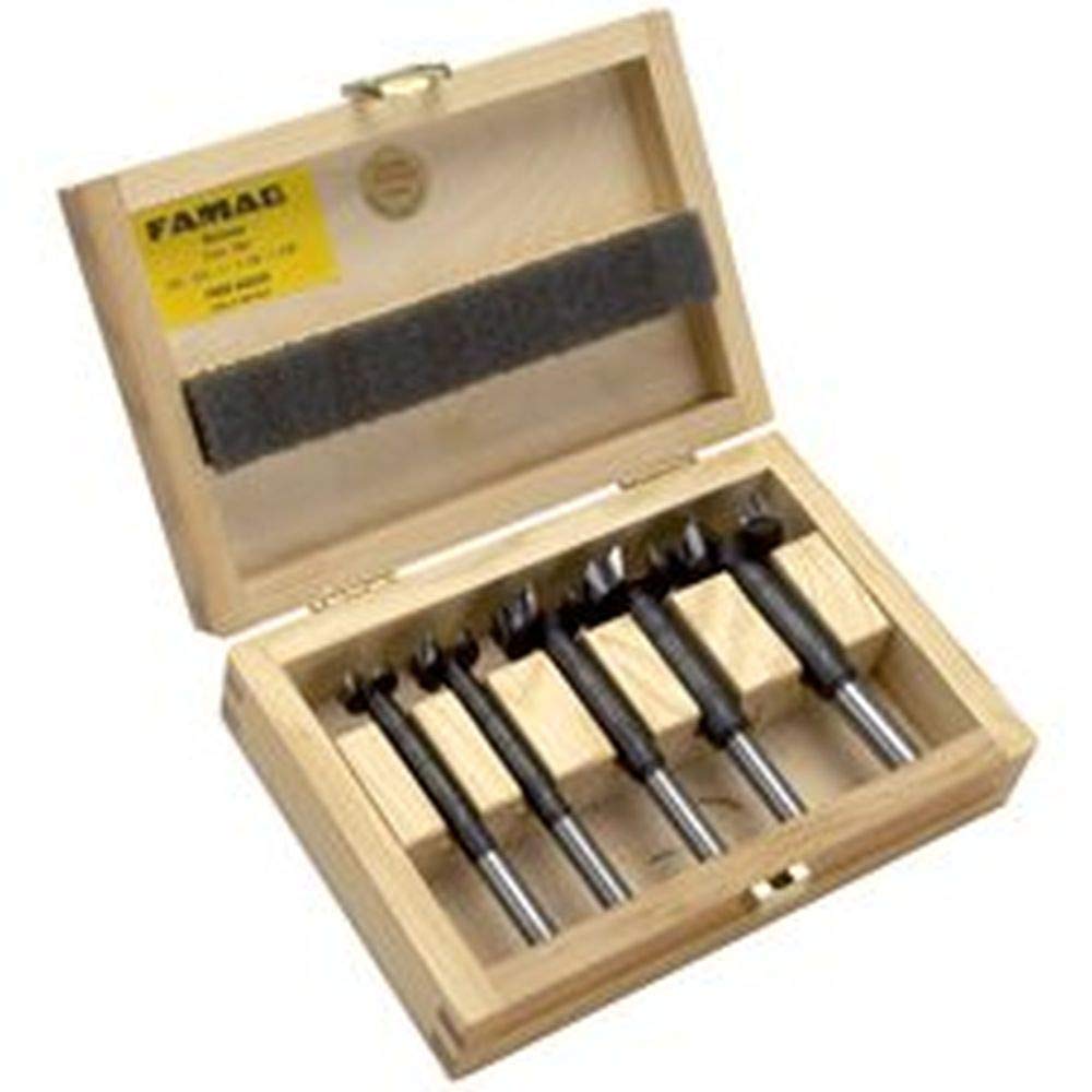 Alfa Tools FBM64030 5-Piece Bormax Forstner Bit Set - Premium Woodworking Drill Bits for Clean Holes in Wood, Perfect for DIY Projects, Furniture Making, and Cabinetry