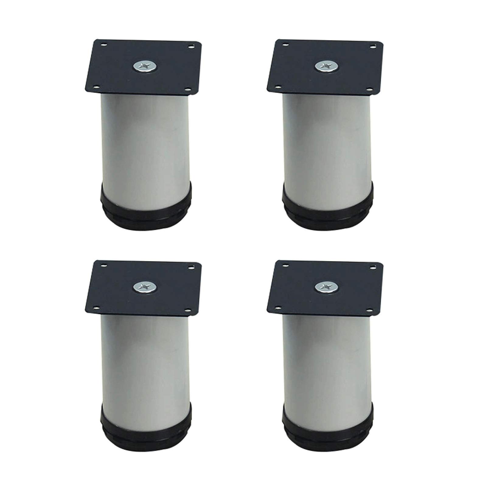 Adjustable Aluminum Alloy Furniture Legs - 4 Pack (36.5cm) for Cabinets, Beds, Tables & Sofas | Heavy Duty Support Feet, Extenders & Brackets | Perfect for Home Office, Living Room & Coffee Table Setup