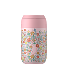 Chilly's Liberty Series 2 Reusable Coffee Cup 340ml - Insulated Stainless Steel Travel Mug, Summer Sprigs Blush - Perfect for Hot & Cold Drinks, Office, Commuting & Outdoor Activities