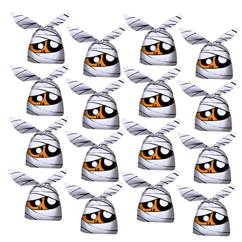 50 Pcs Halloween Candy Bags with Handles - Pumpkin Treat Bags for Trick or Treat, Party Favors, Candy Storage & Gift Giving - Eco-Friendly Earth Tone Plastic Pouches for Halloween Events, School Parties & Holiday Celebrations
