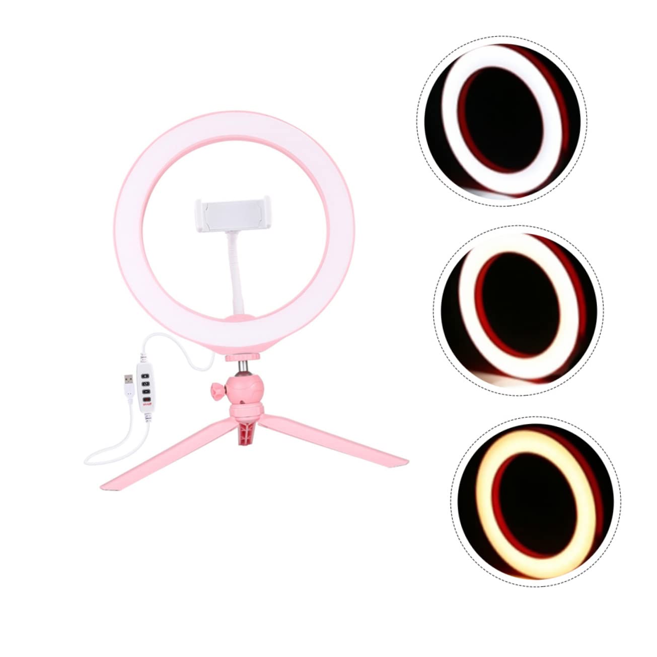 Hemobllo 2-Pack Dimmable Ring Light with Tripod Stand - for Photography, Makeup & Phone Videos