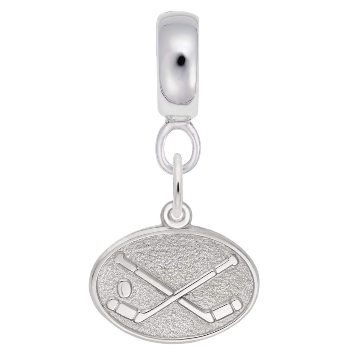 Hockey Disc Charm Beads for Bracelets & Necklaces - Sports Jewelry for Hockey Fans - Perfect for Gifts, Game Days & Fan Accessories