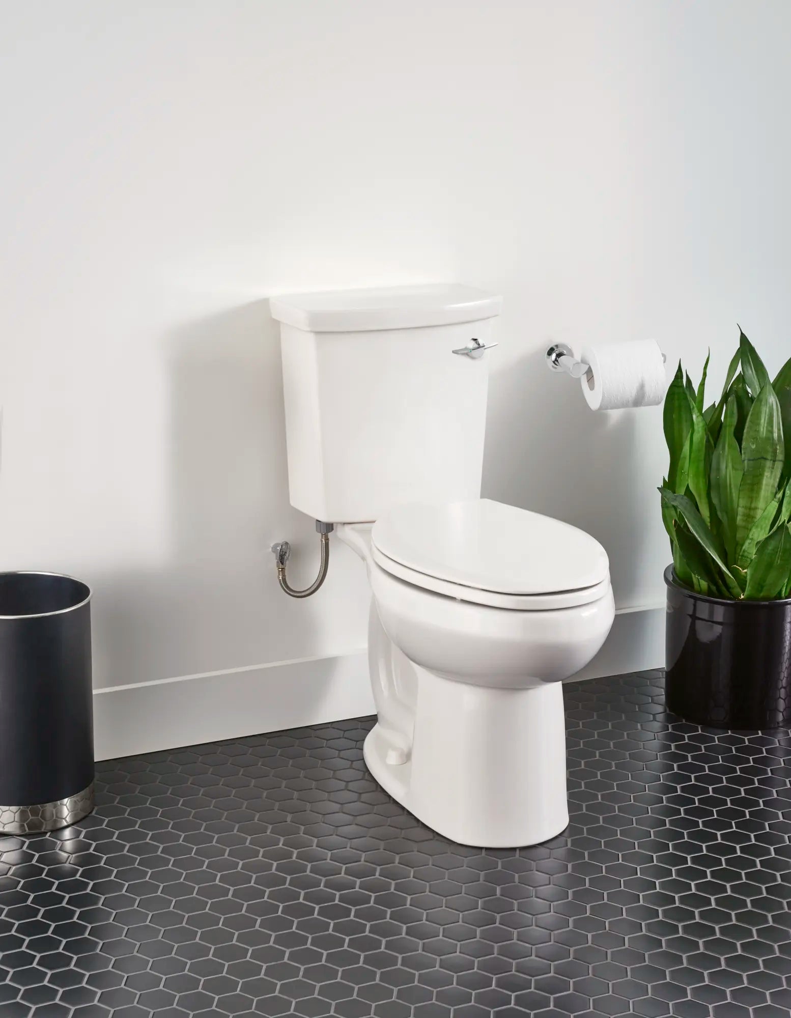 H2Option® ADA Compliant Dual Flush Elongated Toilet - 1.28/0.92 GPF (4.8/3.5 LPF) - Chair Height Right Hand Trip Lever - Water Efficient Bathroom Upgrade for Home & Commercial Use
