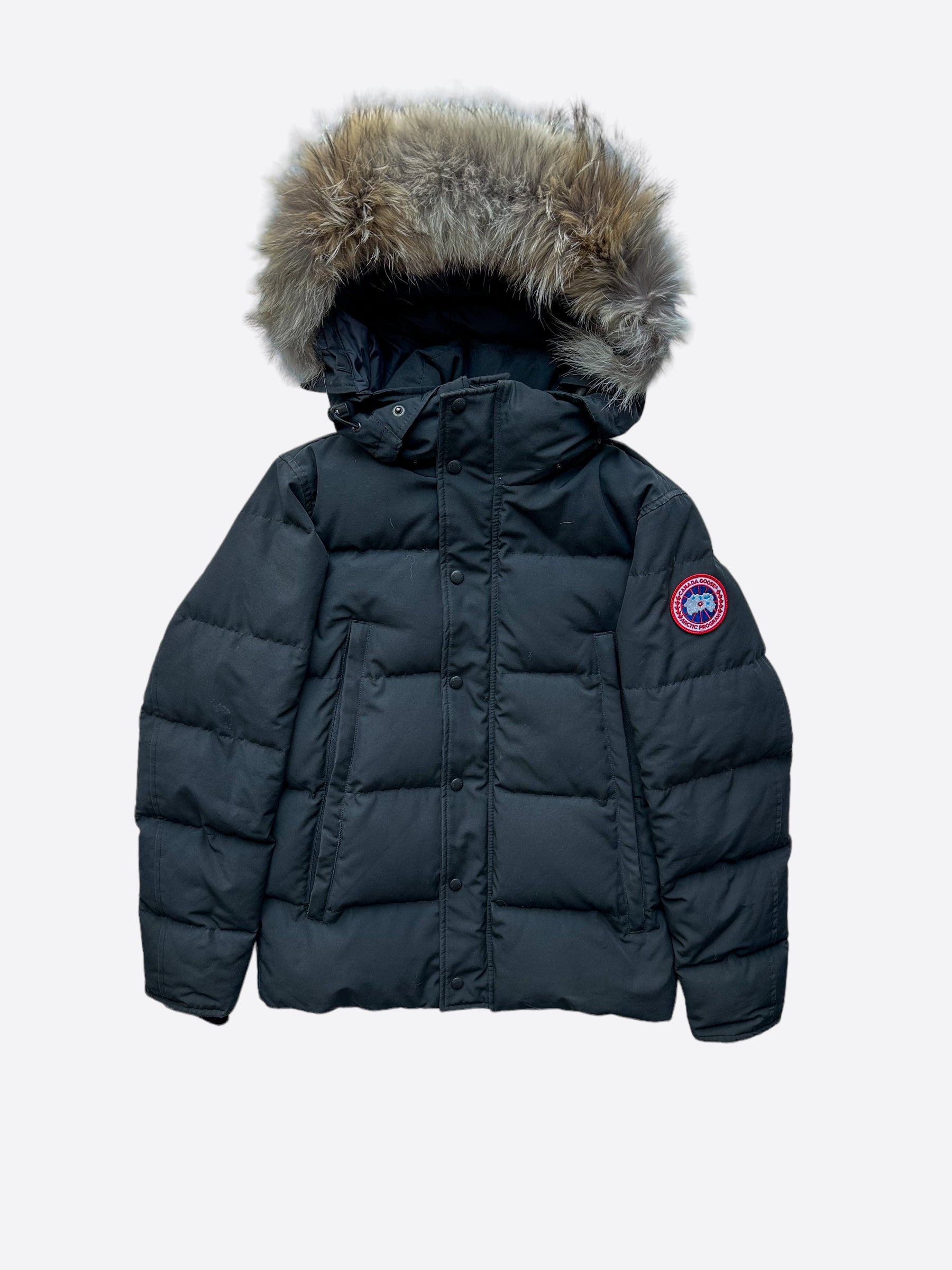 Canada Goose Black Wyndham Men's Winter Jacket - Premium Waterproof Parka for Extreme Cold Weather - Perfect for Skiing, Hiking & Outdoor Adventures