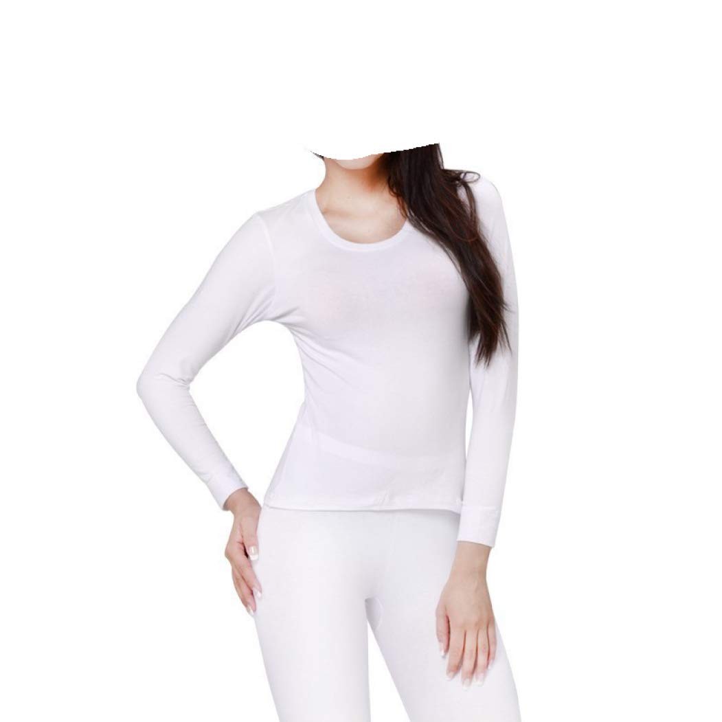 Women's Cotton Thermal Underwear Set - Long Sleeve Winter Pajamas with Round Neck for Warmth & Comfort | Perfect for Cold Weather, Sleeping, Lounge Wear & Layering