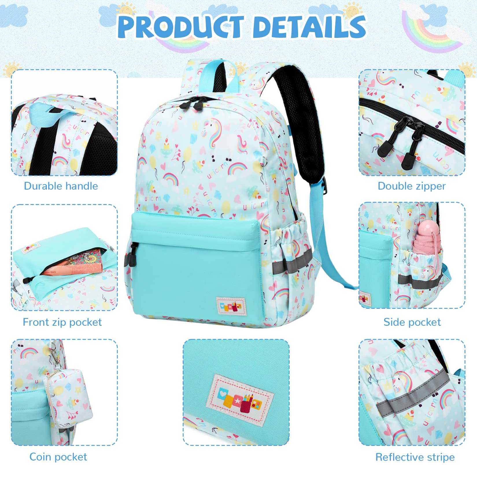 MyGreen Toddler Backpack for Boys & Girls - Adjustable Chest Strap, Lightweight School Bag for Preschool & Daycare - Perfect for Travel, Hiking & Daily Use