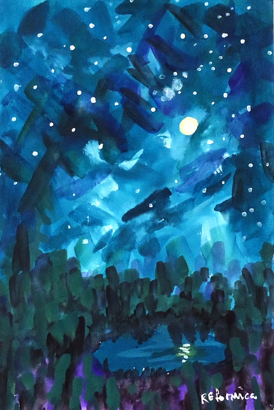 Ruth Formica: Blue Night - Premium Blue Night Light for Bedroom, Nursery & Relaxation - Perfect for Sleep Aid, Baby Room & Meditation Spaces