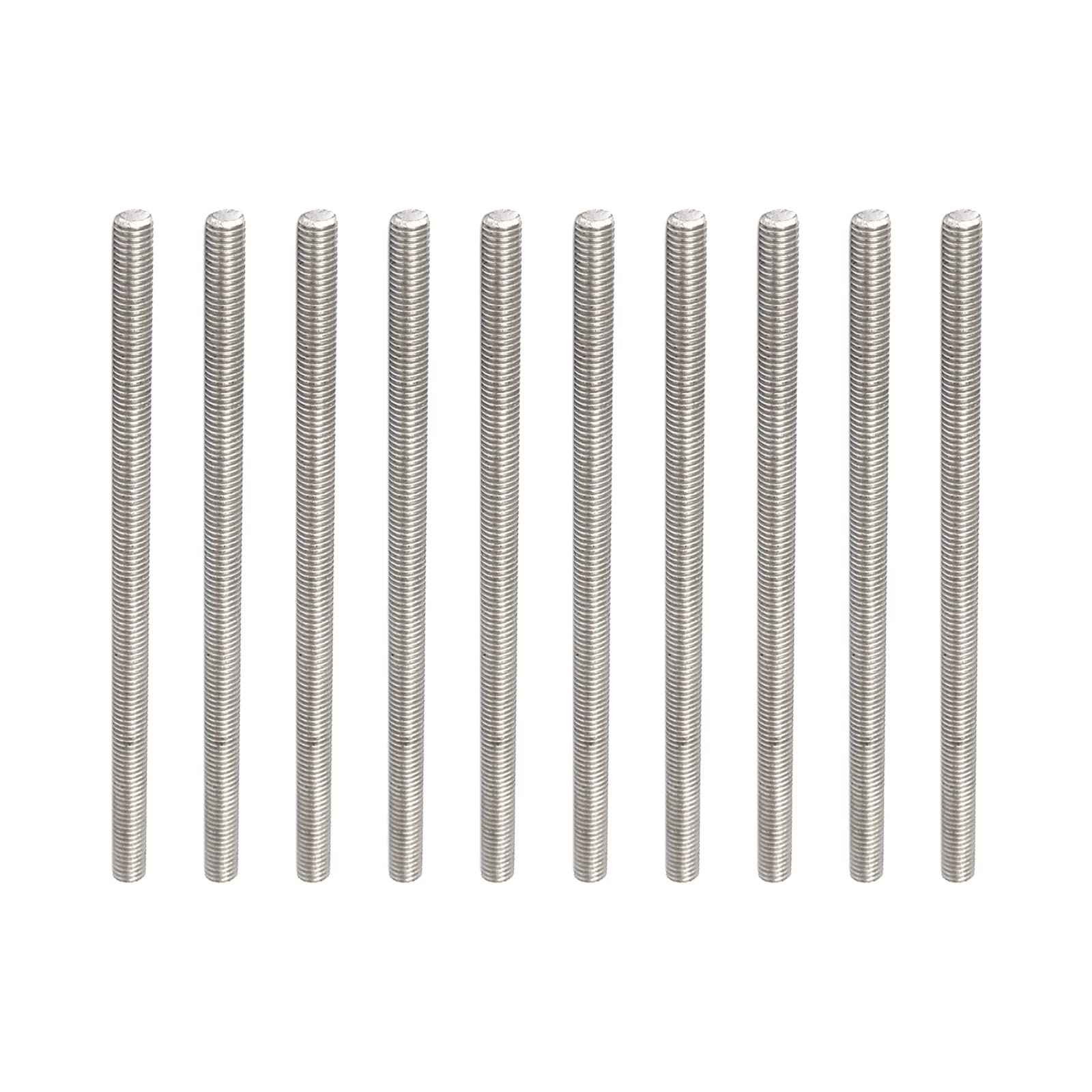 Stainless Steel Threaded Rod M5x120mm - 10 Pack for Clamps & U-Bolts