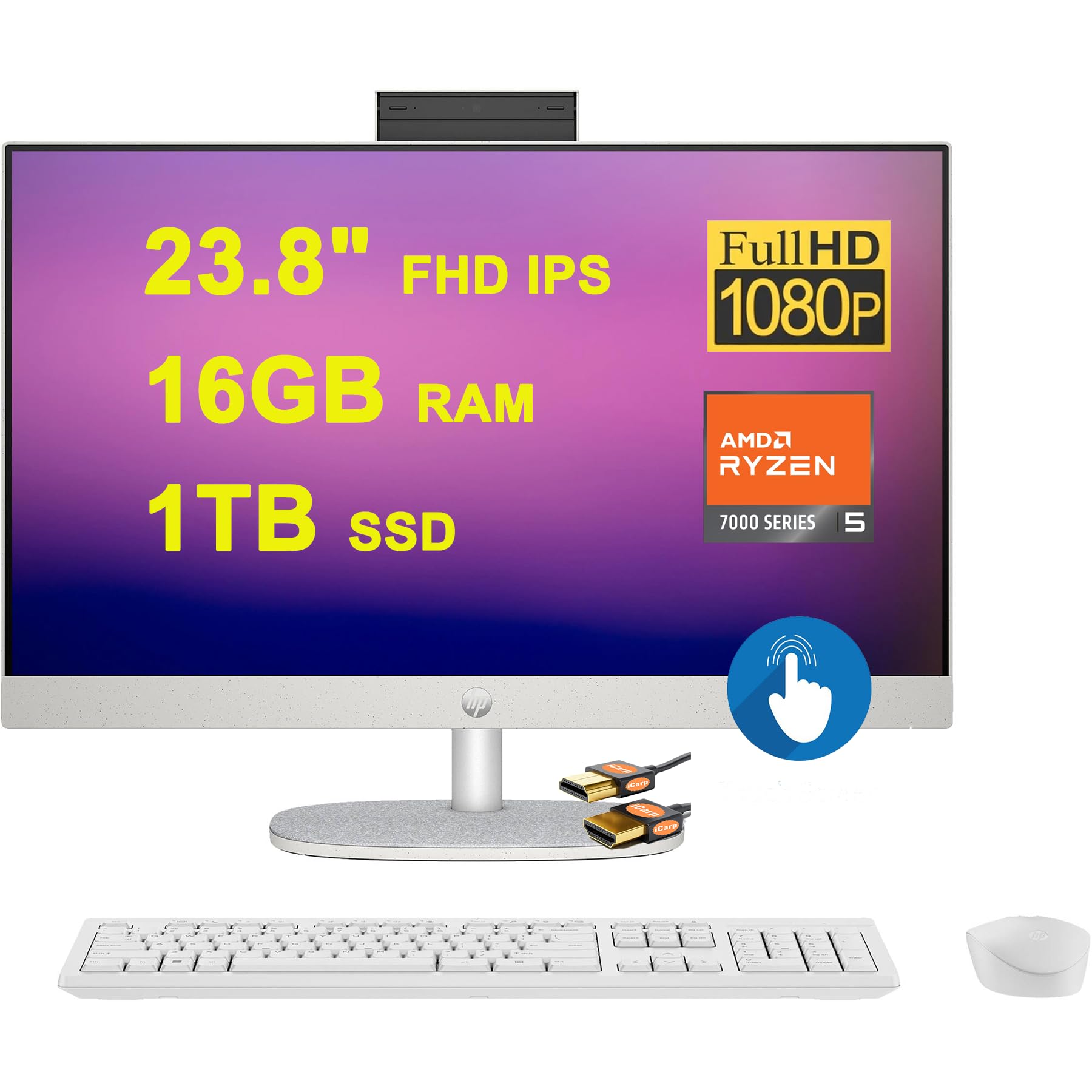 HP 24 All-in-One Desktop Computer - 23.8