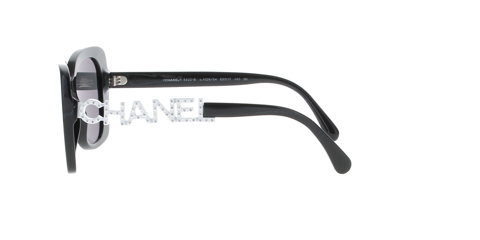 Chanel Black & White Designer Sunglasses for Women - Luxury Fashion Accessories for Summer & Beach Outfits