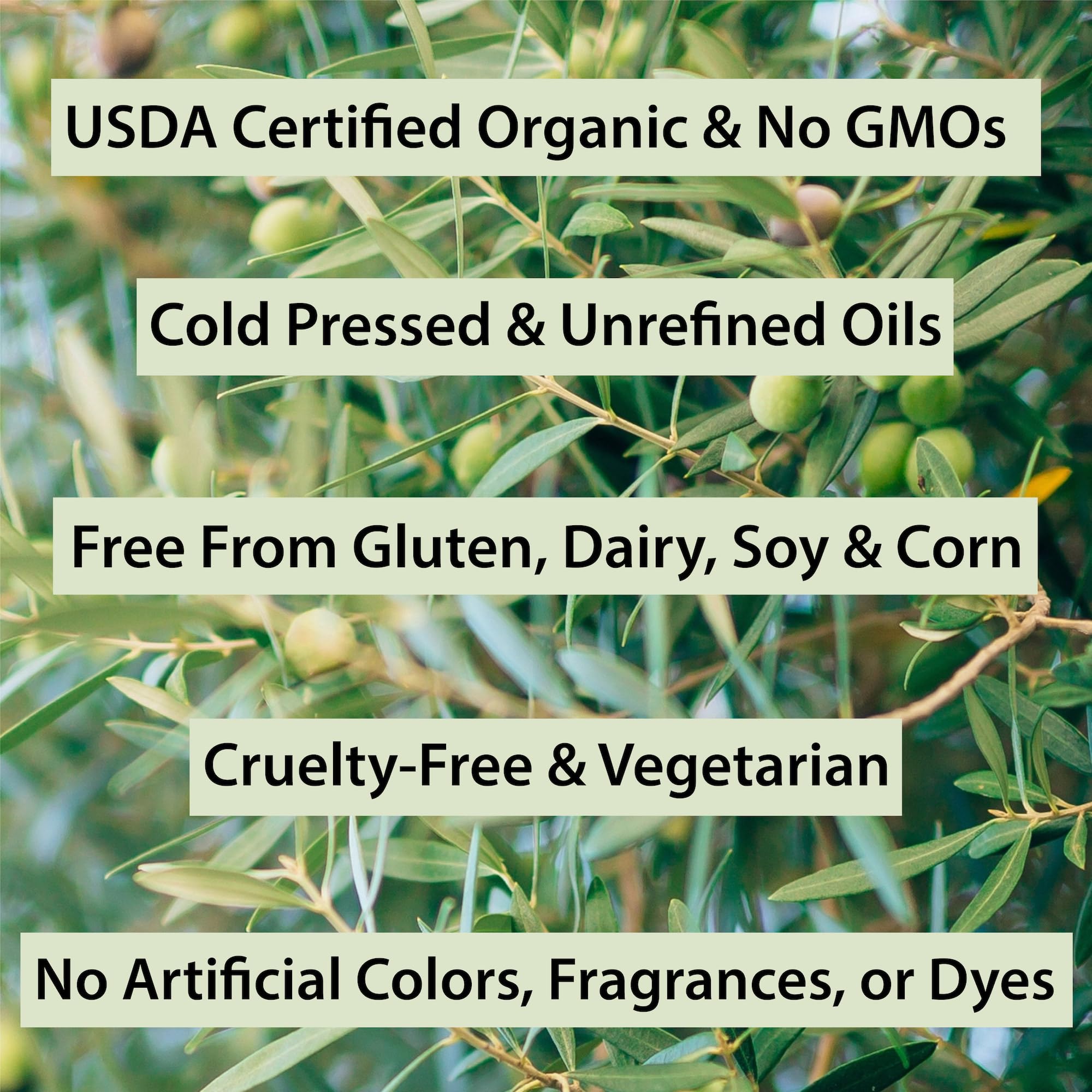 USDA Certified Organic Body Lotion - Unscented Nourishing Hand & Body Moisturizer - 8 fl oz - Perfect for Dry Skin Care & Daily Hydration