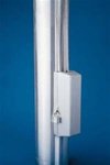 Silver Cleat Cover Box with Cylinder Lock - Fits 3