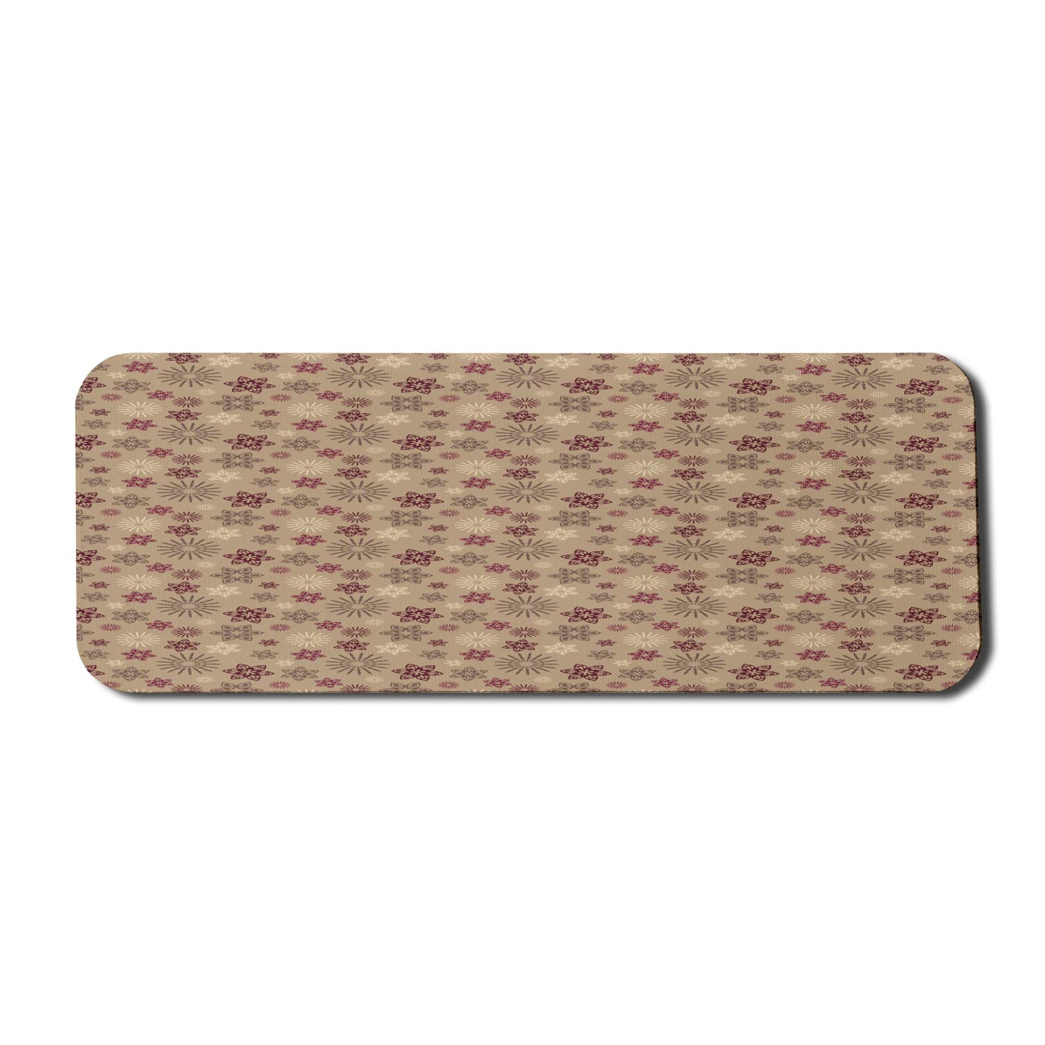 Ambesonne Vintage Computer Mouse Pad - Abstract Traditional Shapes Design in Earthy Tones, Large 31