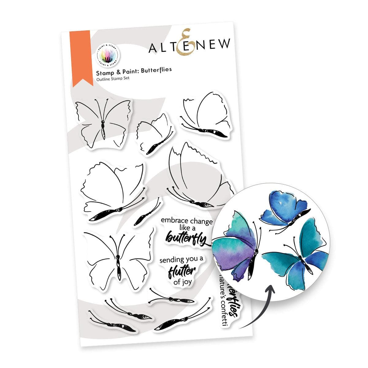 Butterfly Stamps for Painting - DIY Craft Kit for Kids & Adults - Perfect for Scrapbooking, Card Making & Home Decor