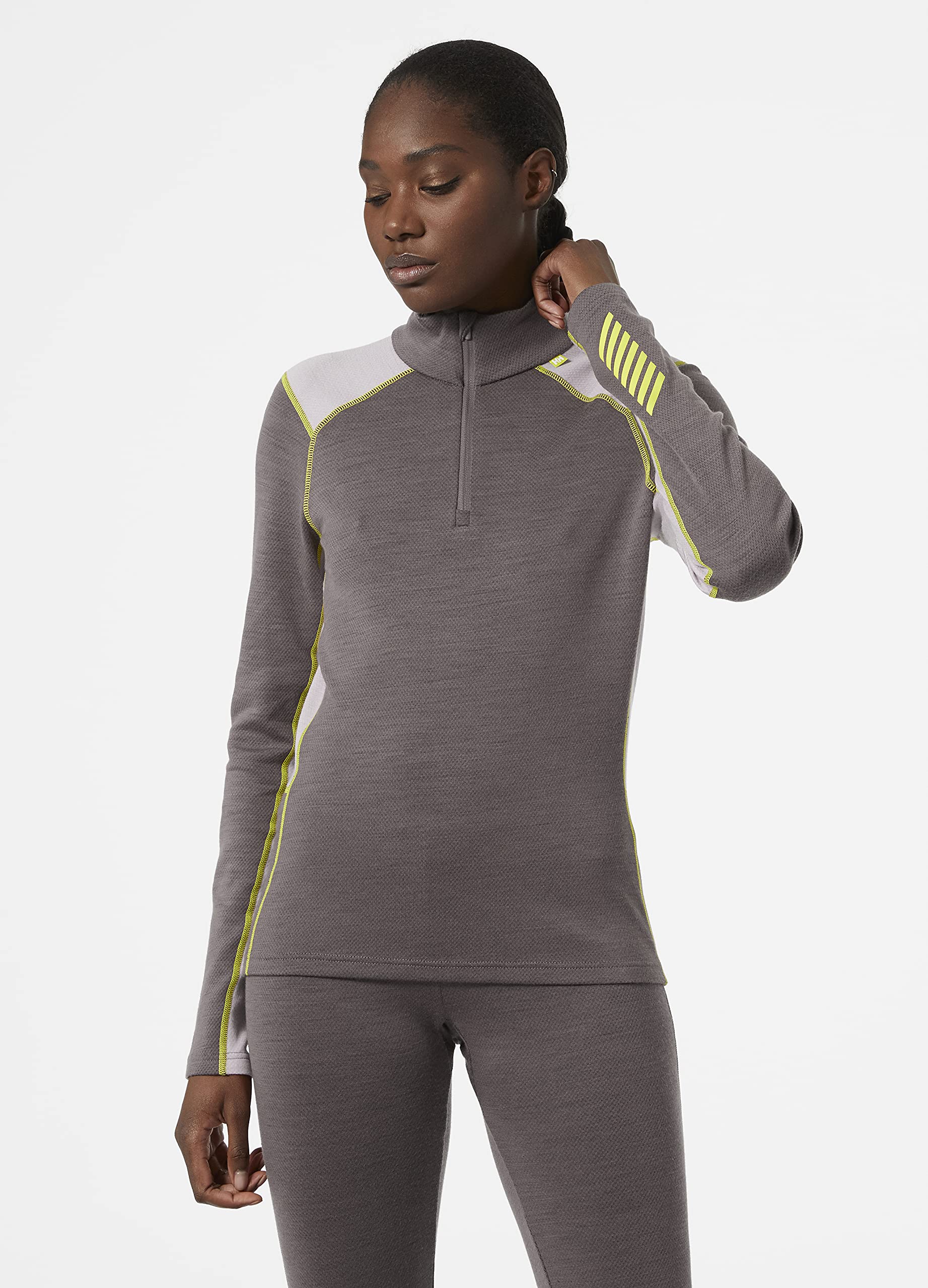 Helly Hansen Women's LIFA Merino Midweight Half-Zip Base Layer - Thermal Underwear for Cold Weather - Perfect for Skiing, Hiking & Winter Outdoor Activities