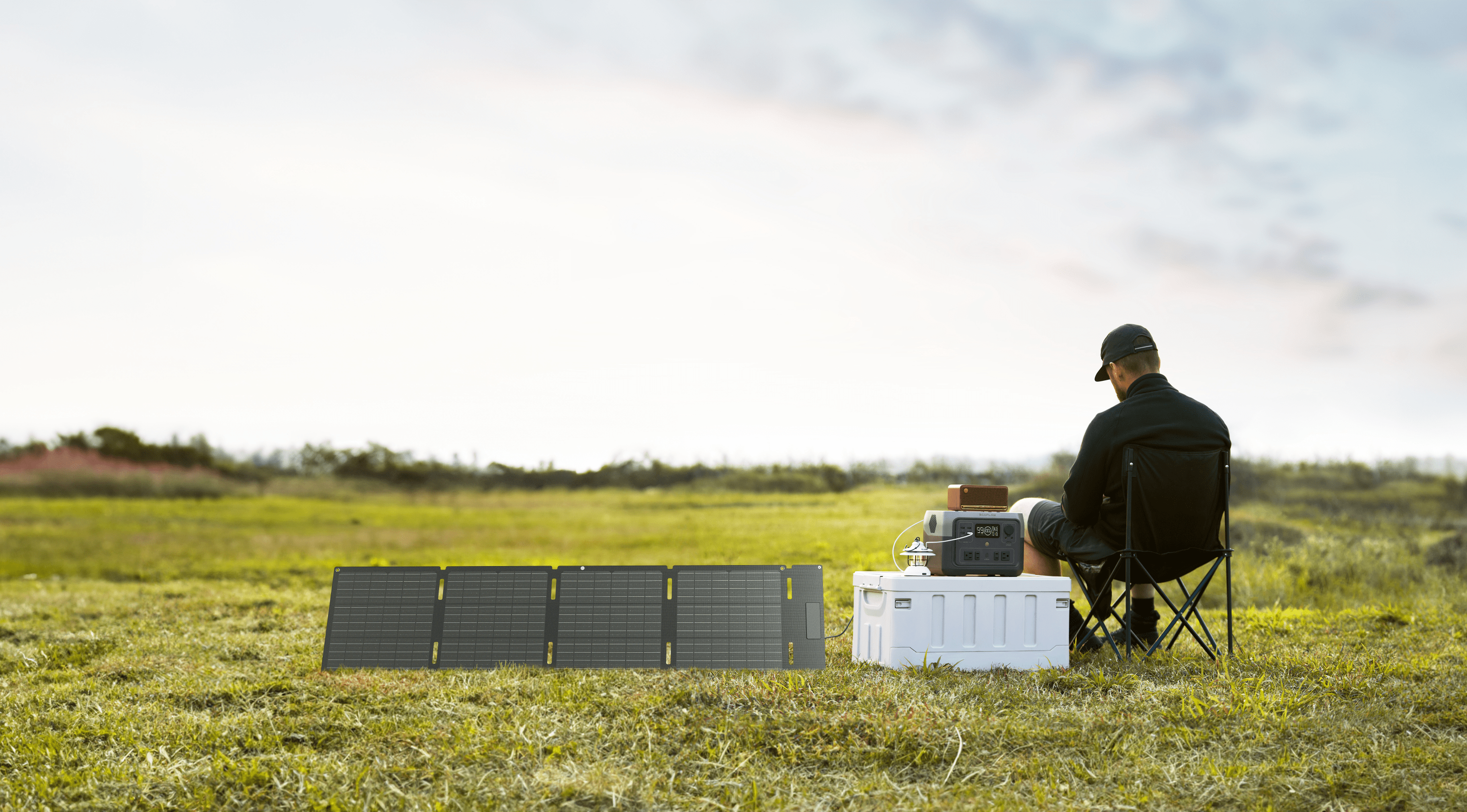 EcoFlow 60W Portable Solar Panel - Lightweight Foldable Solar Charger for Camping, RV, Hiking & Emergency Power Supply | Compatible with Power Stations & Phones