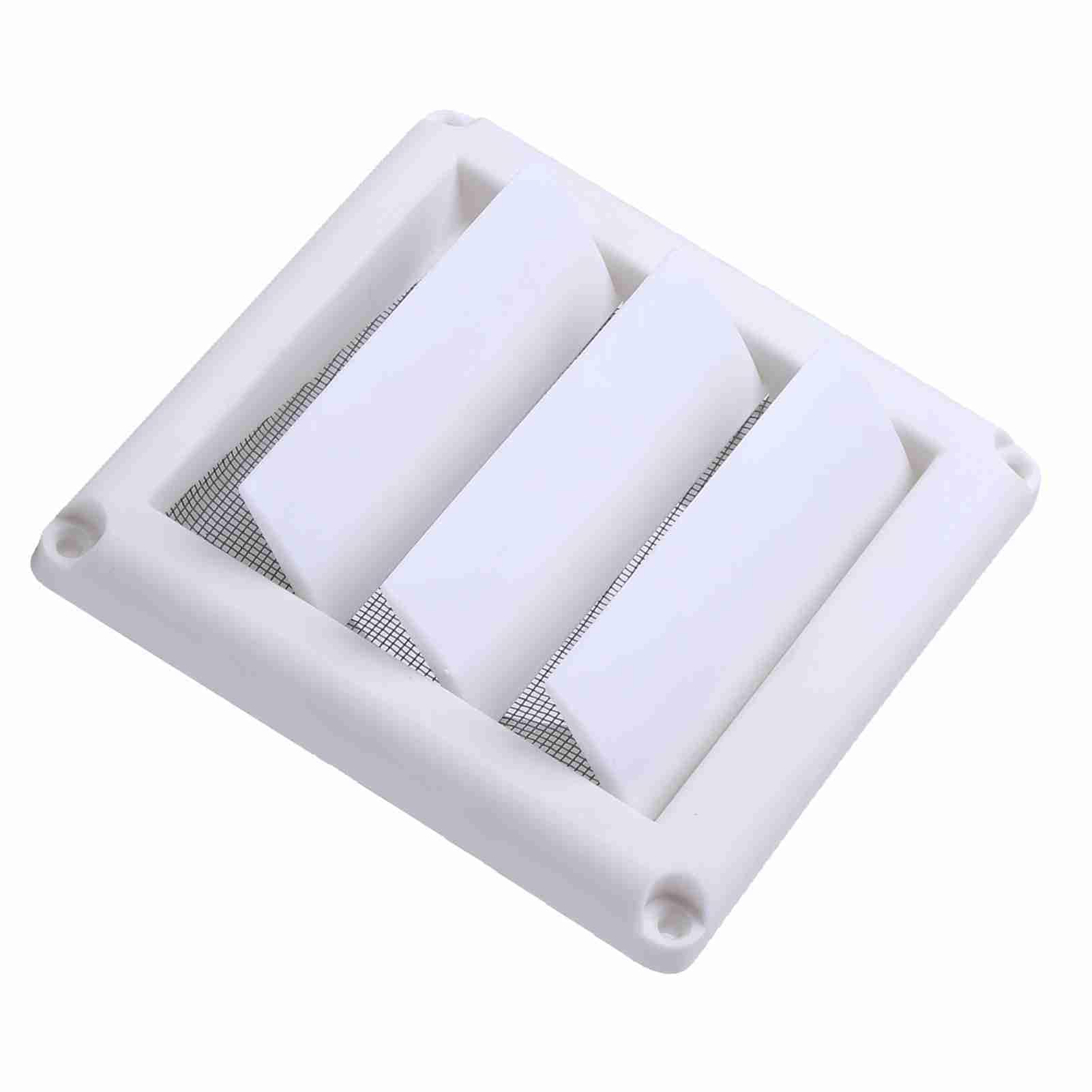 15x15cm White Plastic Air Vent Grille - Ceiling & Wall Mount Airflow Outlet with Filter for Home Ventilation (Ideal for Windows, HVAC, and Air Circulation Systems)