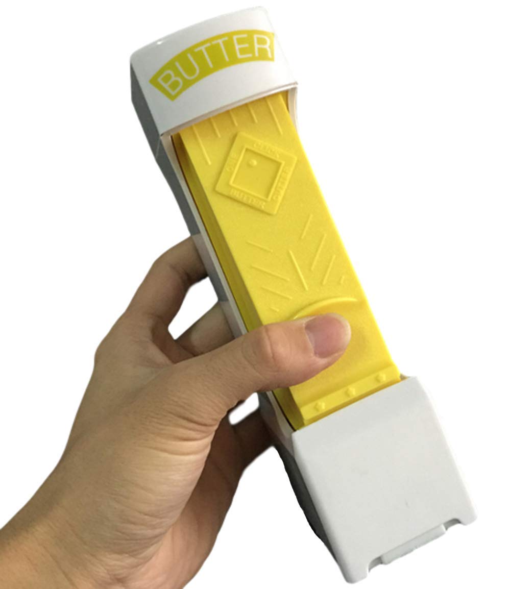 One Click Stick Butter Cutter - Stainless Steel Blade Butter & Cheese Slicer Dispenser - Perfect for Baking, Cooking, and Meal Prep