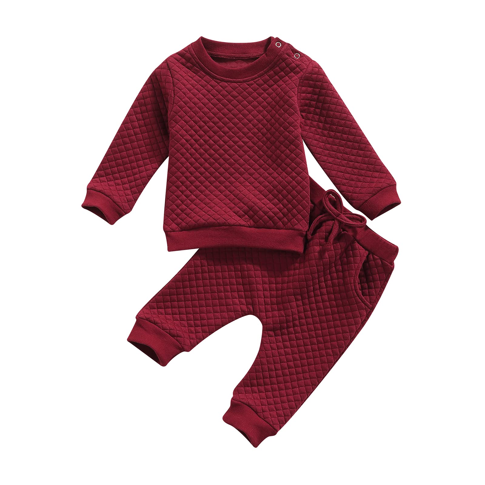 **Douhoow Newborn Baby Boy Girl Fall Outfit - Soft Cotton Tracksuit Set with Pullover & Pants, Long Sleeve Sweatshirt Top for Infants 0-24 Months - Perfect for Autumn Outings, Family Photos & Cozy Playtime**