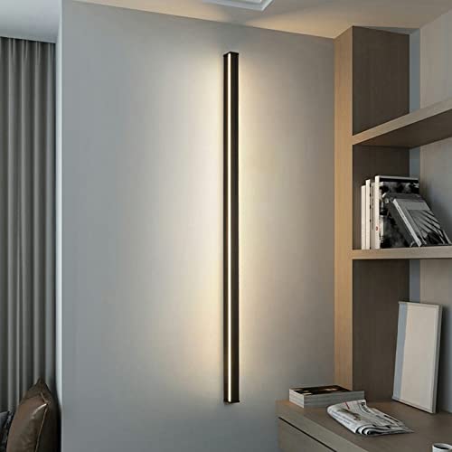 Modern Black LED Wall Sconce - 31.5
