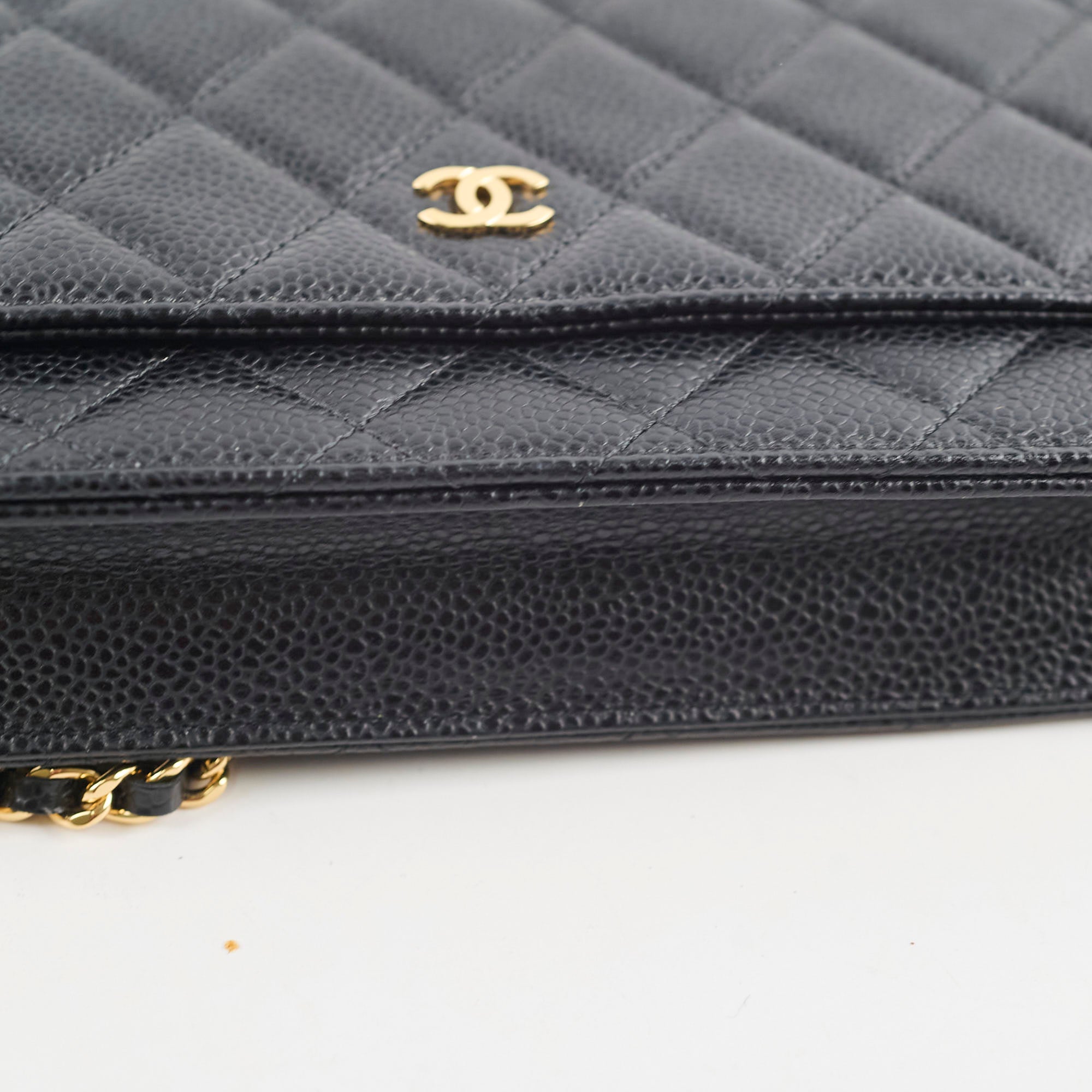 Chanel Caviar Quilted Wallet on Chain WOC Crossbody Bag in Black | Luxury Designer Handbag for Women | Perfect for Evening Out, Parties & Special Occasions