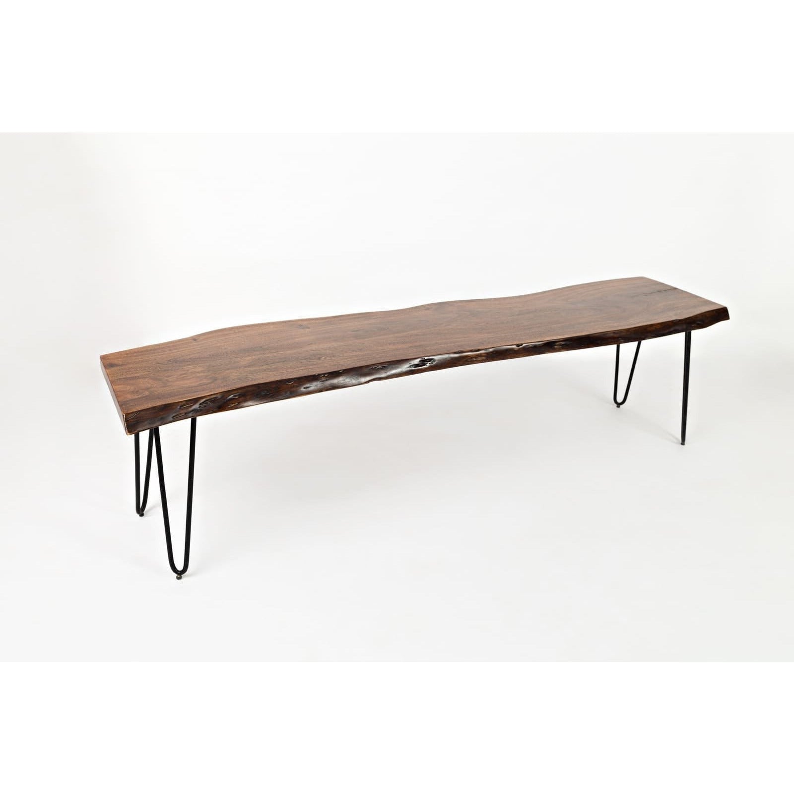 Nature's Edge Solid Wood Dining Bench - Rustic Farmhouse Style Kitchen Bench with Backrest, Perfect for Dining Room, Kitchen Island, or Entryway Seating