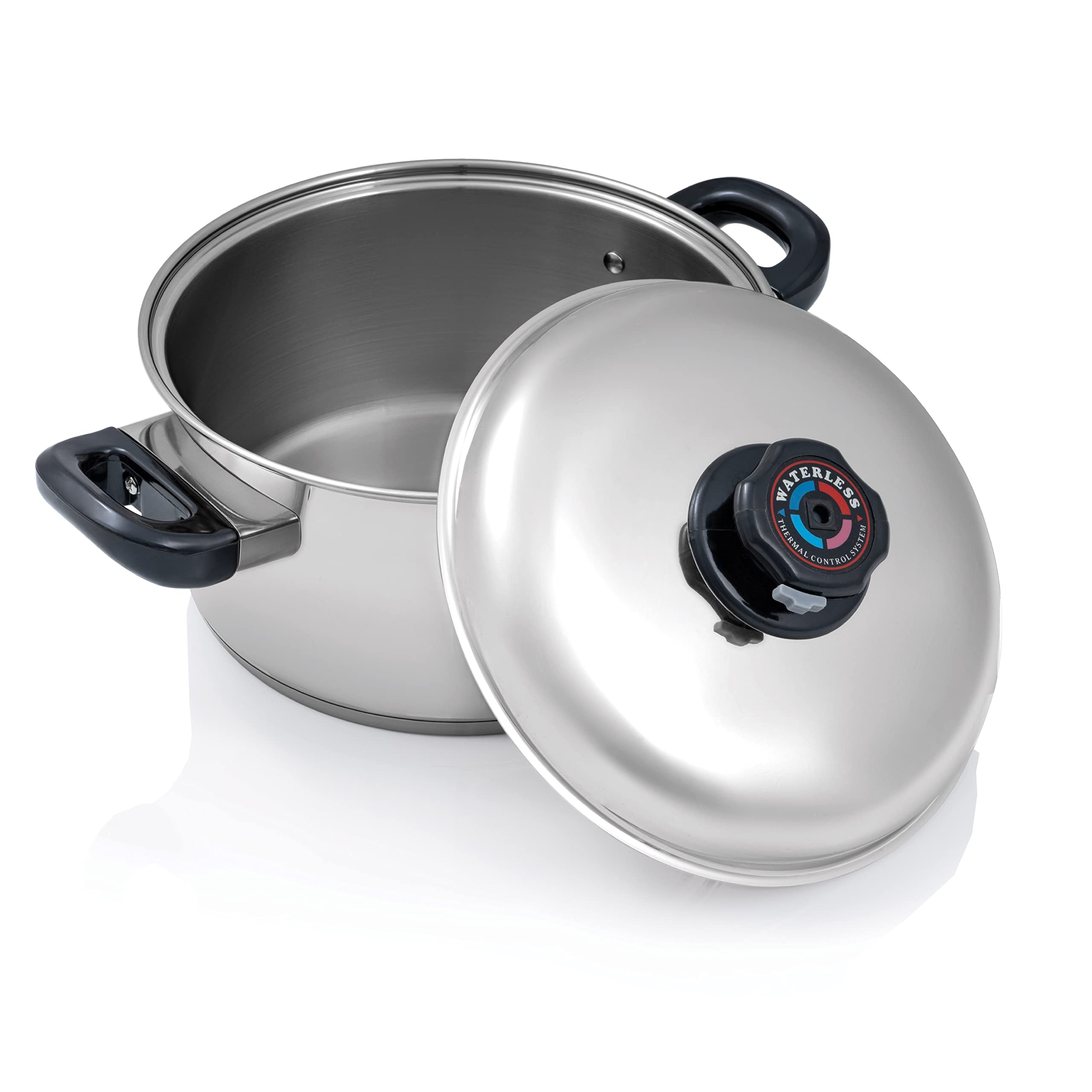 5-1/2-Quart Surgical Stainless-Steel Stockpot with Precise Heat Control - Perfect for Soups, Stews & Large Batch Cooking in Professional Kitchens & Home Use