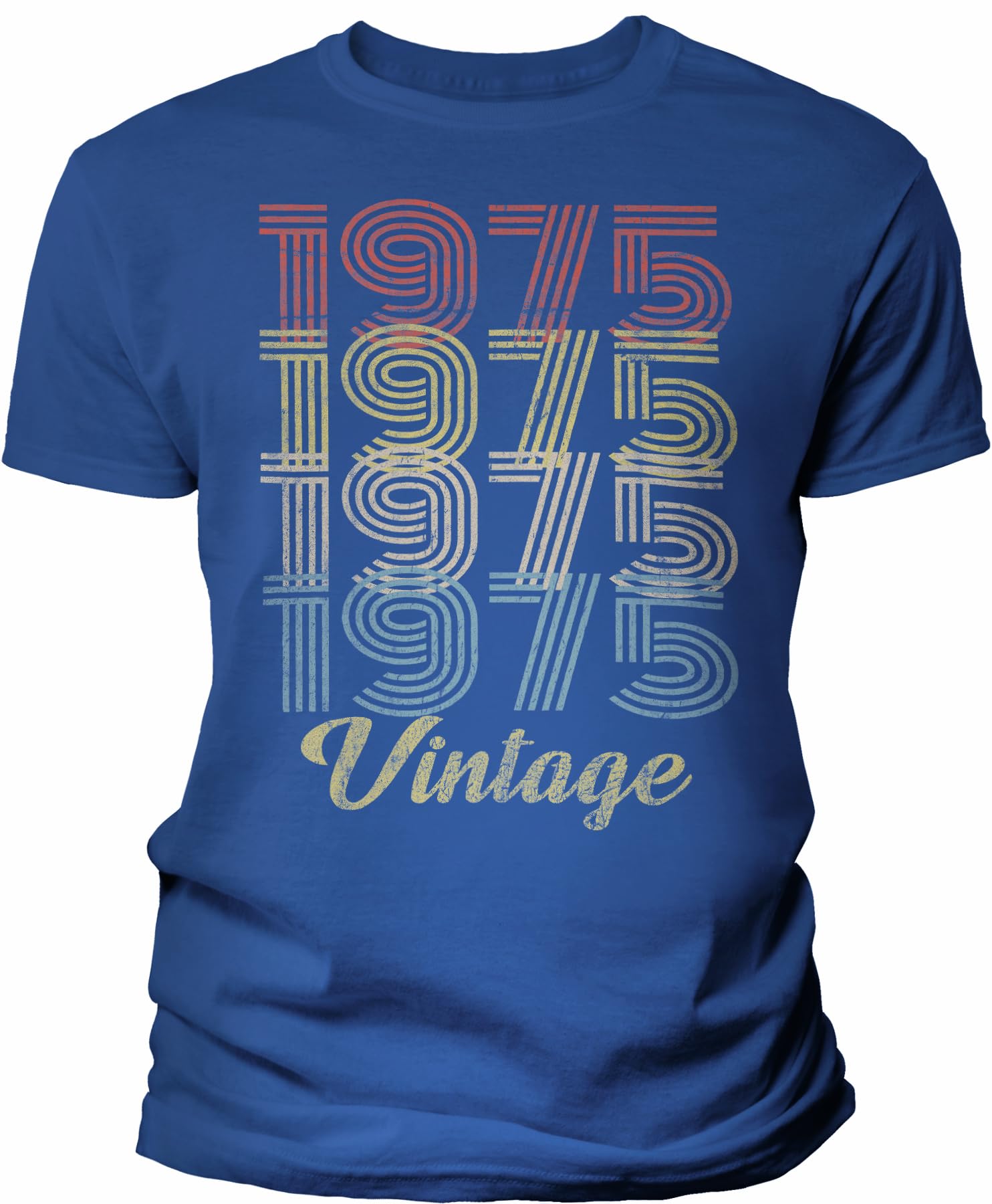 1975 Vintage Retro 50th Birthday Gift T-Shirt for Men - Perfect 50th Birthday Party Outfit & Funny Milestone Celebration Apparel