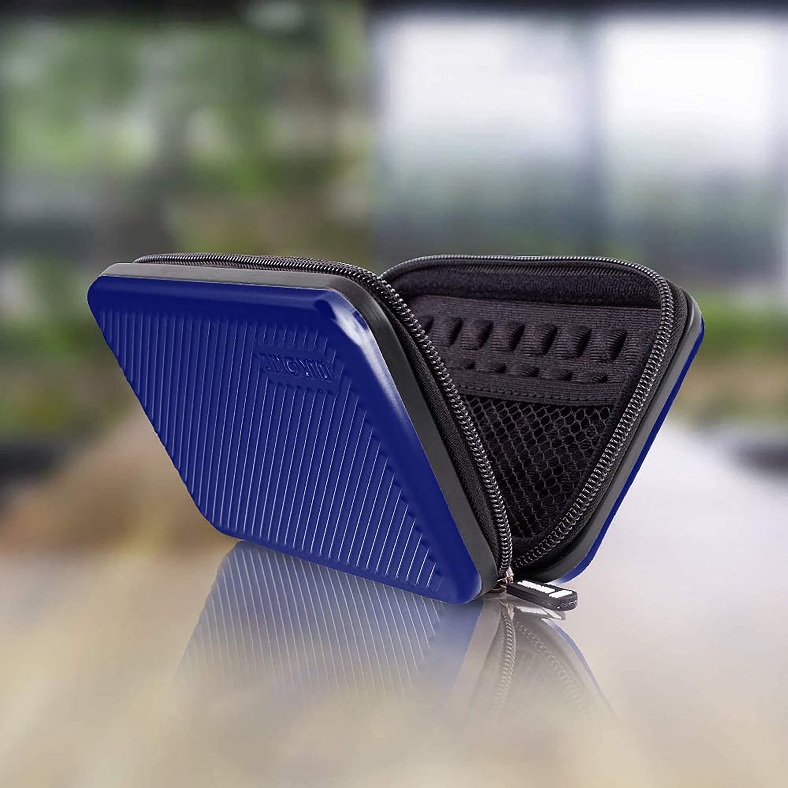 Duronic HDC3/BE Aluminum Hard Drive Case - Portable Protective Storage Pouch for External Hard Drives & Cables (Blue) | Lightweight & Durable | Compatible with WD, Toshiba, Buffalo, Seagate, Samsung | Perfect for Travel, Office & Data Backup