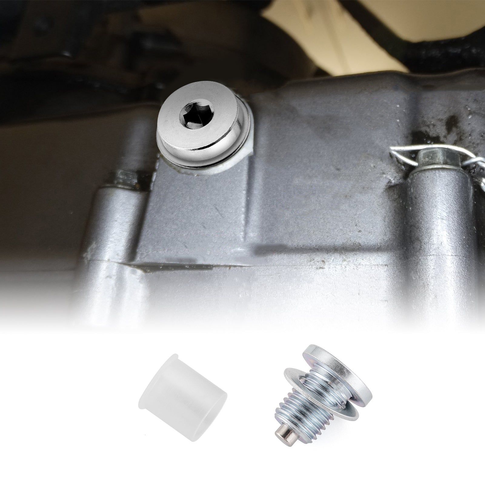 1987-2025 Kawasaki KLR650 Low Profile Steel Magnetic Oil Drain Plug - Perfect for Motorcycle Oil Changes & Engine Maintenance