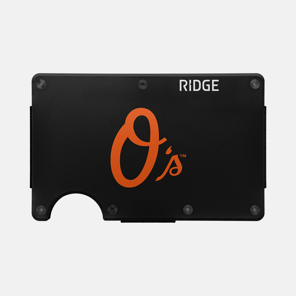 Ridge Wallet for Men - Slim RFID Blocking Minimalist Front Pocket Wallet - Perfect for Everyday Carry & Travel | Baltimore Orioles Edition