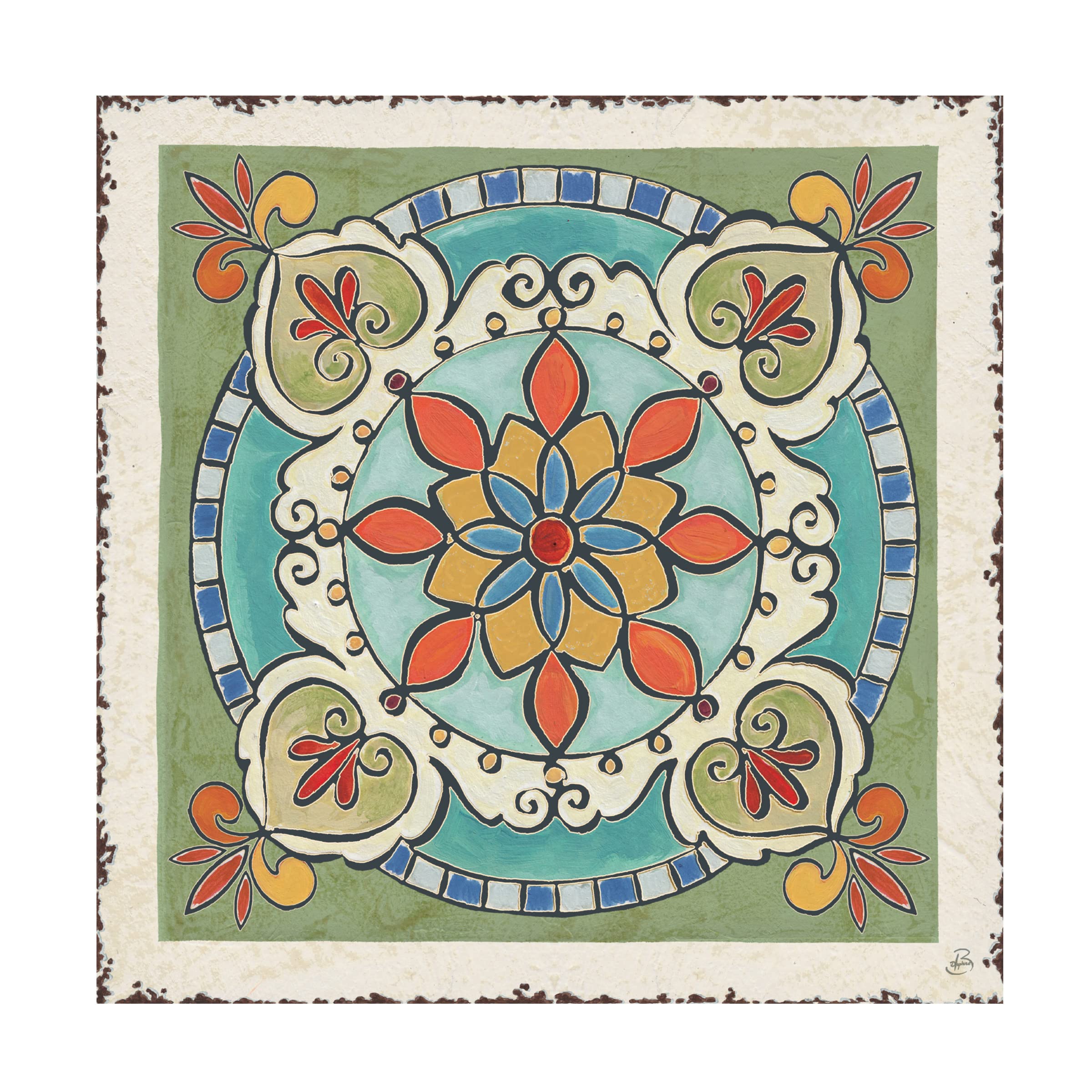 Trademark Fine Art 'Summer Garden II Silver' Canvas Wall Art by Kathrine Lovell - Floral Home Decor for Living Room, Bedroom & Office