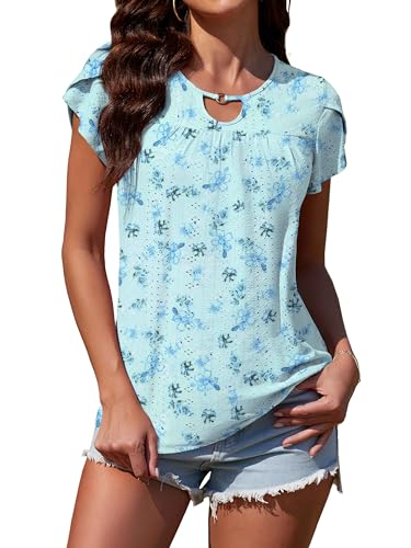 Blue Flower-white