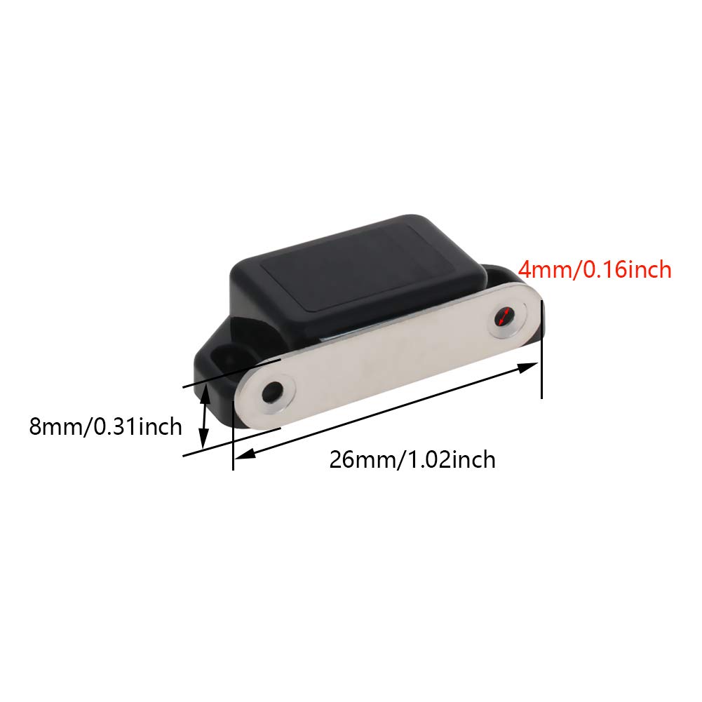 MroMax 10-Pack Strong Magnetic Cabinet Door Latches - 2.24