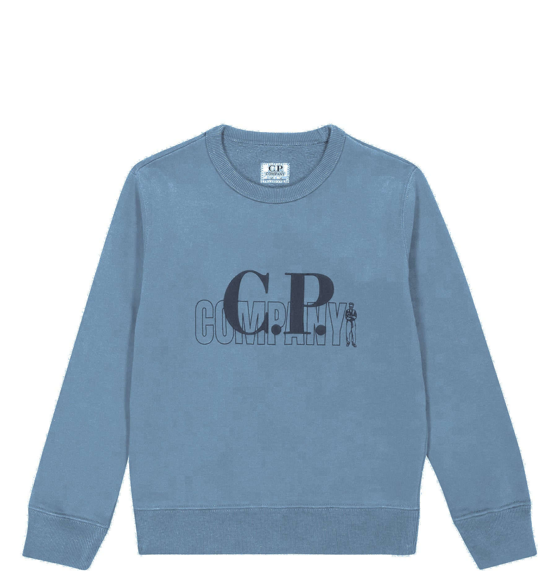 Kids CP Company Blue Sweatshirt | Soft Cotton Hoodie for Boys & Girls | Perfect for School, Playdates & Outdoor Activities