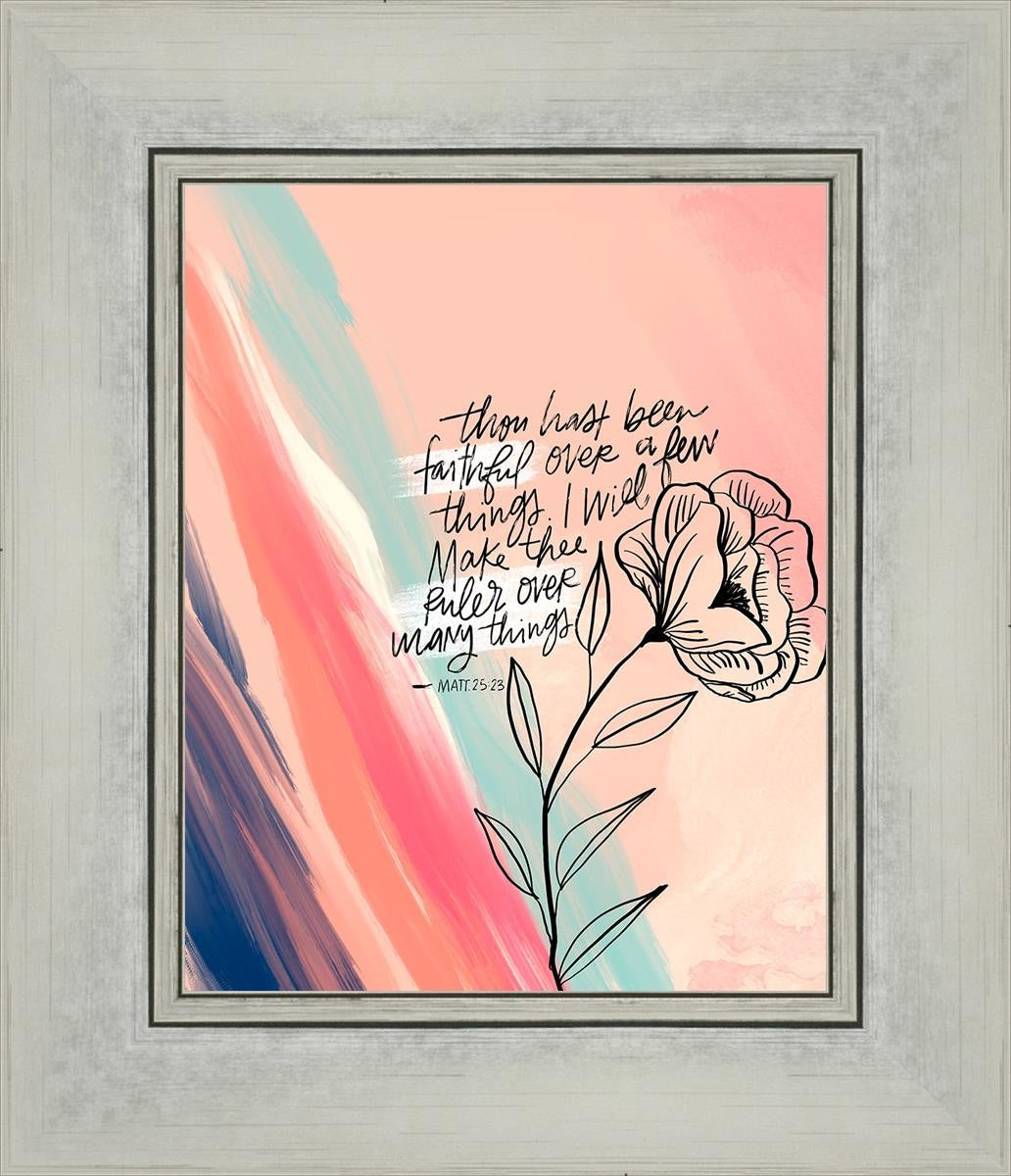 Faithful By Rhonna Farrer - Inspirational Christian Wall Art & Home Decor for Bedroom, Living Room, Office - Perfect for Gifts, Bible Study & Faith-Based Interior Design
