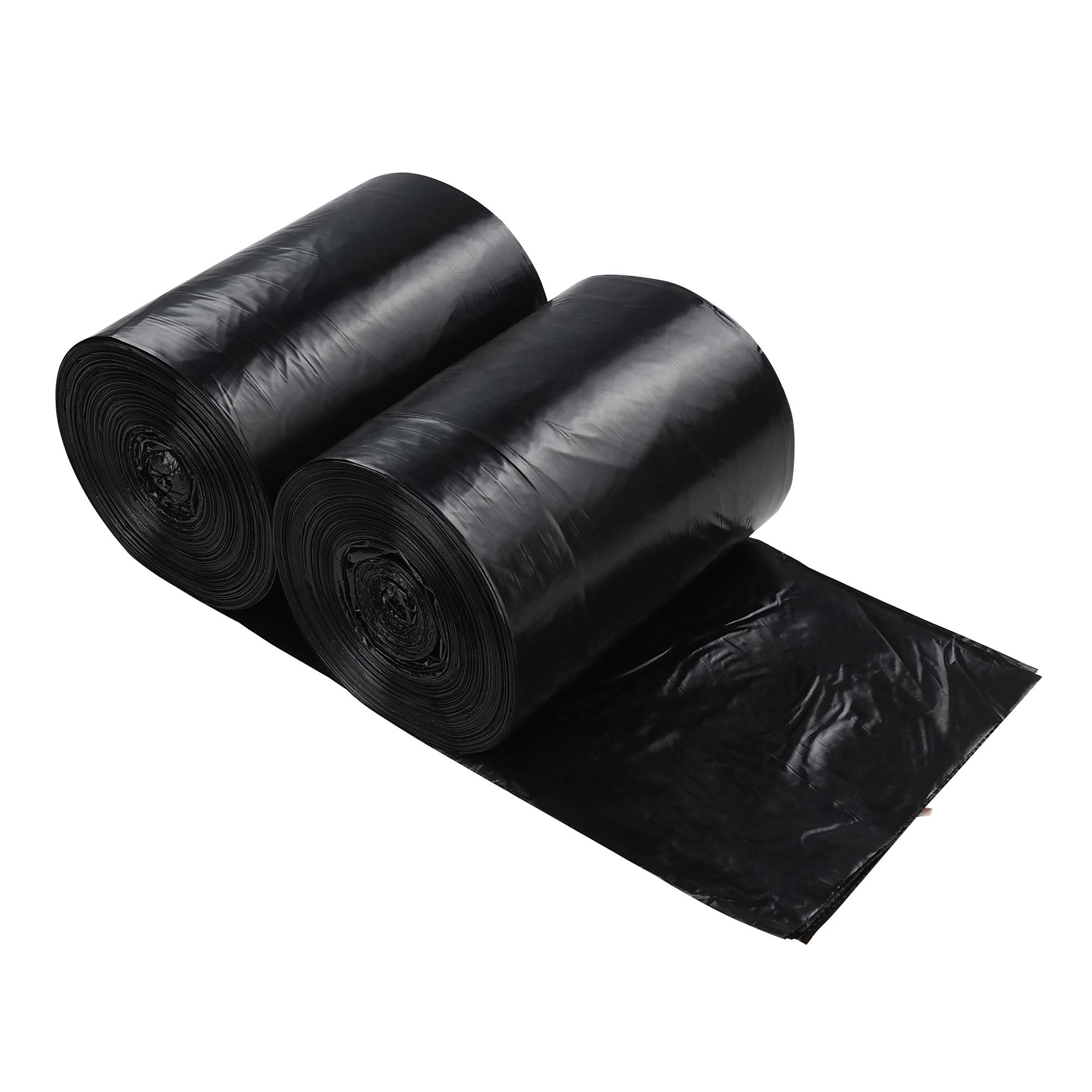 Black 6 Gallon Trash Bags - 250 Count Heavy Duty Trash Can Liners for Kitchen, Bathroom & Office Waste Disposal
