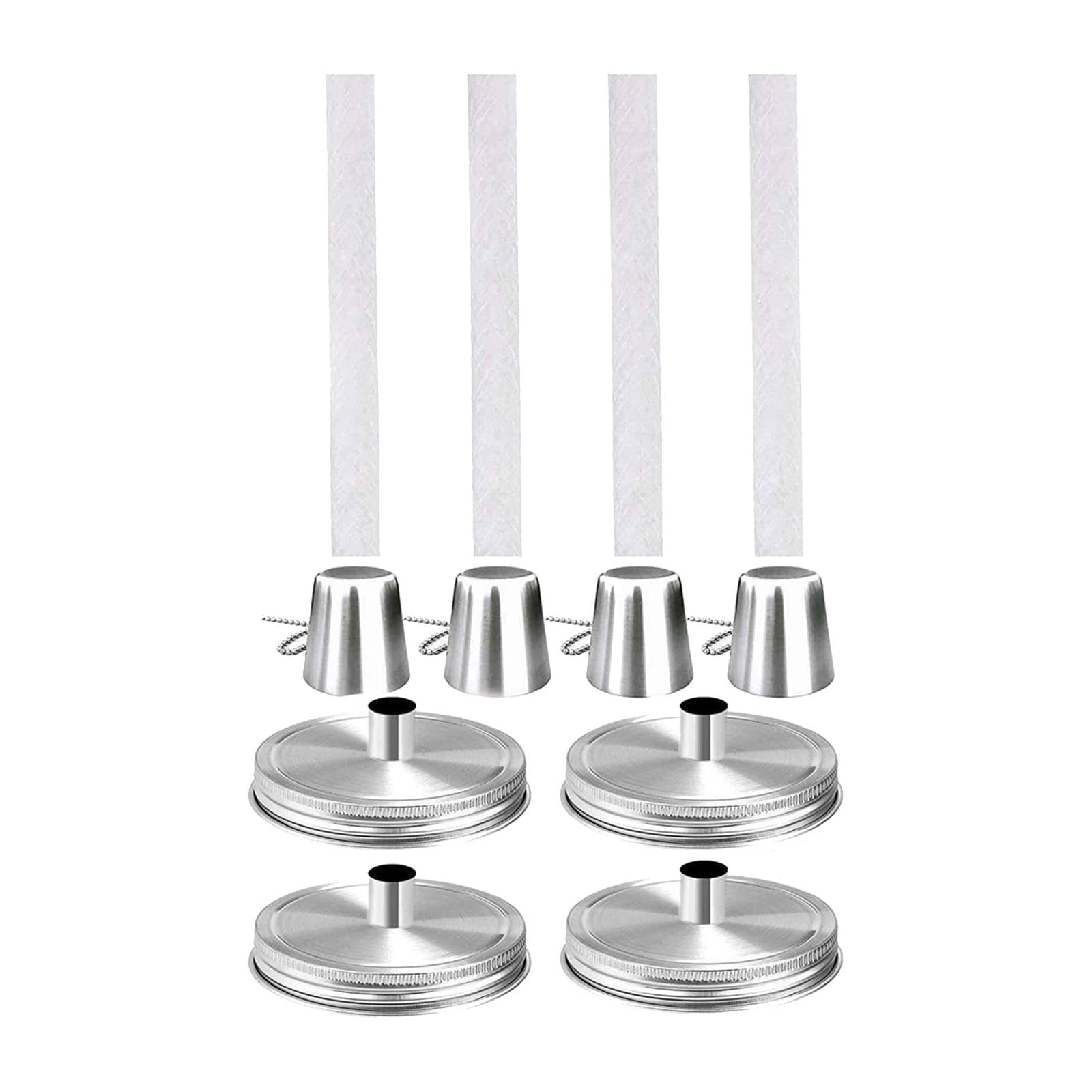 SAZ DEKOR 4X Premium Cotton Lamp Wicks - Replacement Wicks for Tiki Torches, Candle Making & Outdoor Garden Lights - Perfect for DIY Candles, Patio Decor & Backyard Parties