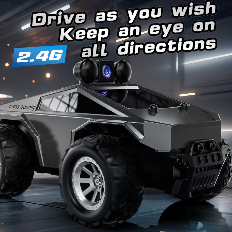 KFPLAN KF29 1:28 Scale Tesla Model FPV RC Car with HD Camera & Real-Time Video Transmission - Remote Control Racing Car for Kids & Adults, Indoor & Outdoor Play, Drifting & Stunt Performance