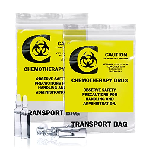 APQ 1000 Pack Clear 9x12 Chemo Transfer Bags with Zipper | 4 Mil Thick Polyethylene Seal Top Medical Bags | Biohazard Labeled for Safe Disposal | Ideal for Hospitals, Clinics & Home Healthcare Use