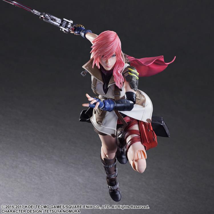 Dissidia Final Fantasy Lightning (FF XIII 13) Play Arts Kai Action Figure - Collectible Game Character Model for Final Fantasy Fans | Perfect for Display, Cosplay, and Gaming Decor