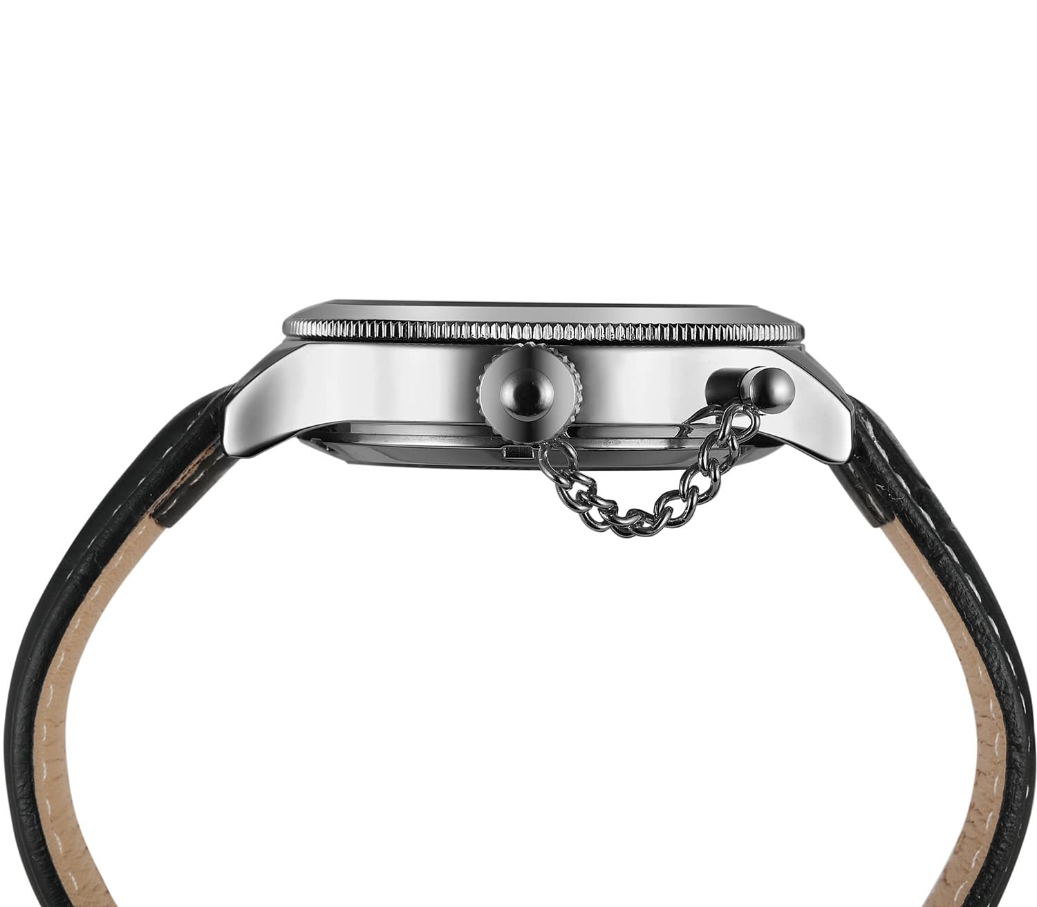 Gosasa Unique Men's Automatic Watch - Transparent Skeleton Dial, Stainless Steel Case, Waterproof - Perfect for Business, Casual & Formal Occasions