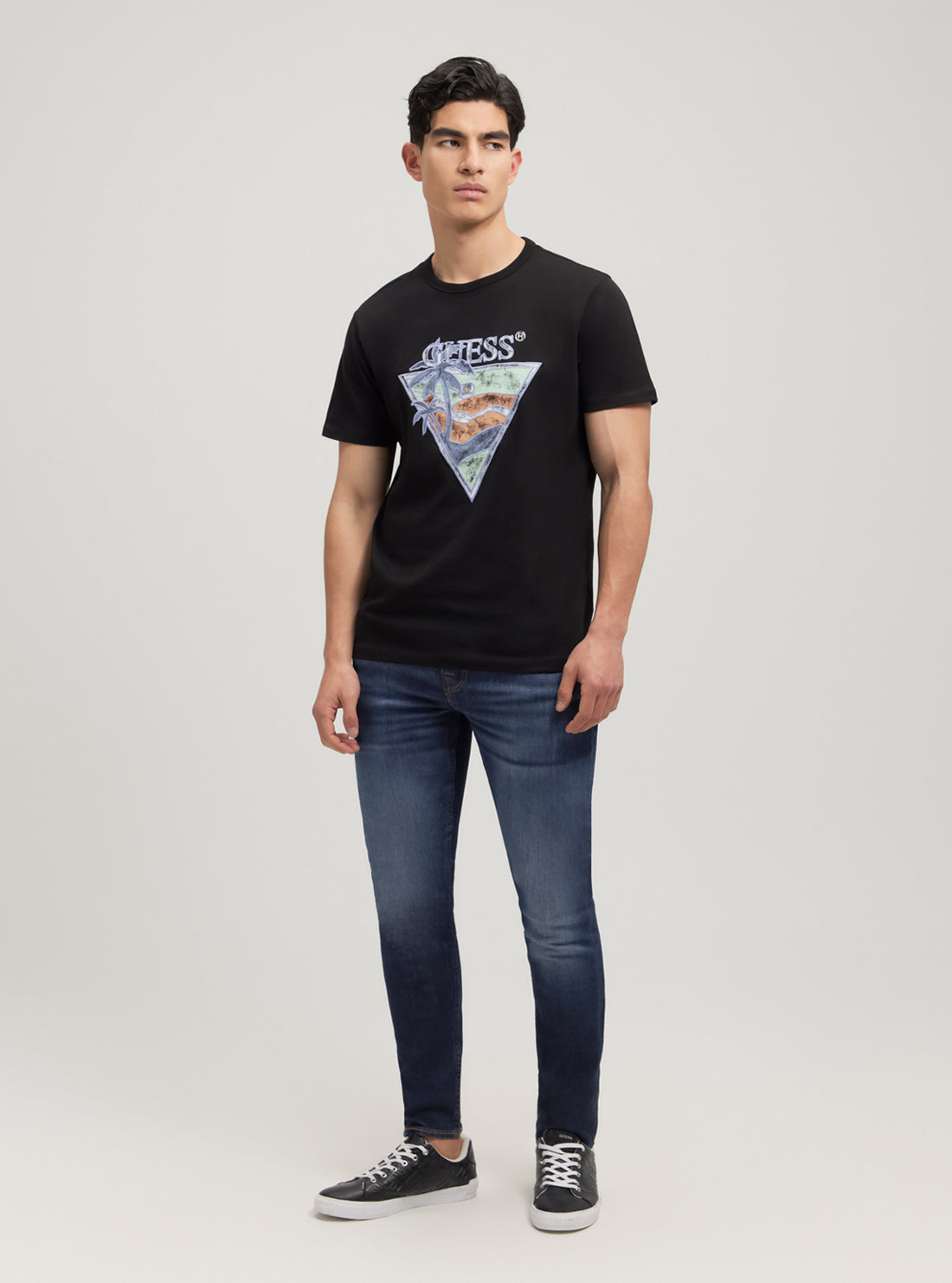 Eco-Friendly Black Summer Triangle T-Shirt for Men & Women - Comfortable Cotton Tee for Casual Wear, Outdoor Activities, and Travel