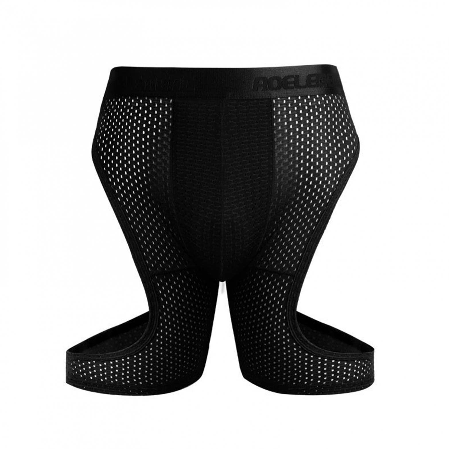Breathable Men's Sports Boxer Shorts - Quick-Dry Running Underwear for Gym & Active Wear (Black, Size L) - Perfect for Workouts, Jogging & Daily Comfort