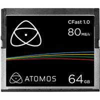 Atomos ATOMCFT064 64GB CFast 2.0 Memory Card - High-Speed 4K Video Recording for Cinema Cameras & Professional Photography