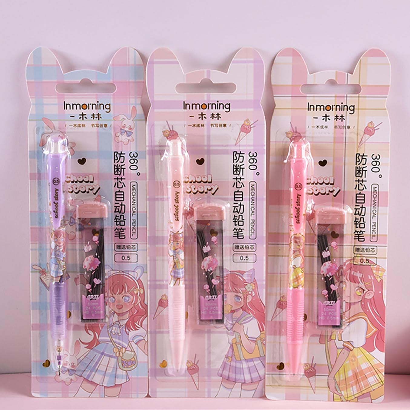 Cute Kawaii Mechanical Pencil - Adorable School Supplies for Girls, Perfect for Note-Taking, Sketching, and Creative Writing