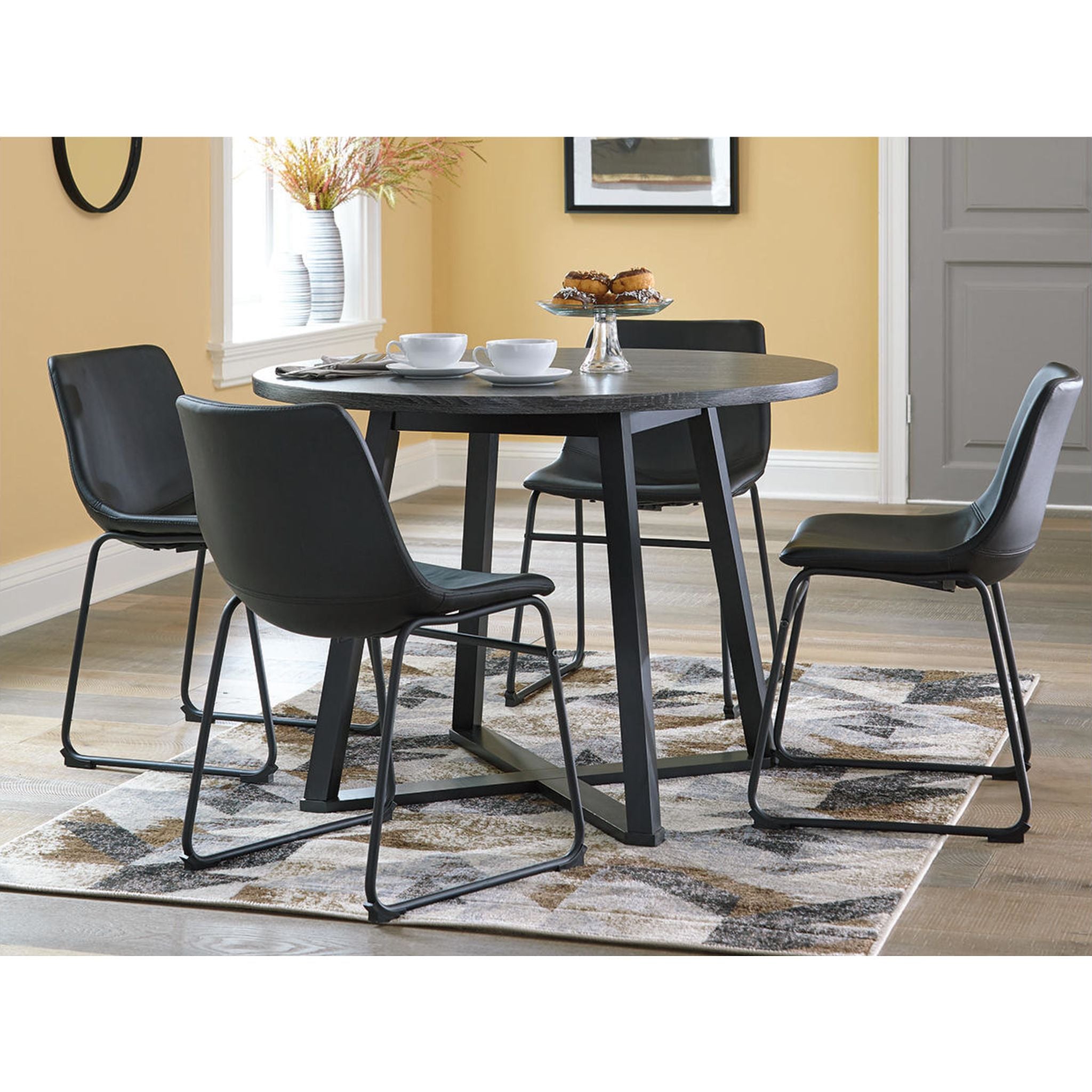 Centiar Modern Dining Table - Solid Wood Kitchen Table for 6 - Perfect for Family Dinners & Entertaining Guests
