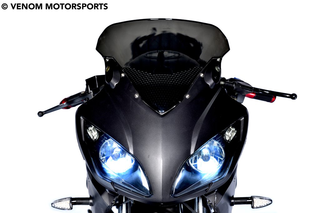 Venom X22 125cc Ninja Style Motorcycle - 4 Speed Manual Transmission for Street Riding & Commuting