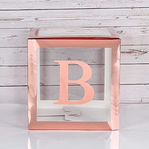 THj Balloons Baby Shower Decorations - Transparent Gift Box for Boy or Girl, Christening, Birthday & Wedding Party Decorations | Perfect for Baby Showers, Gender Reveals & Special Celebrations