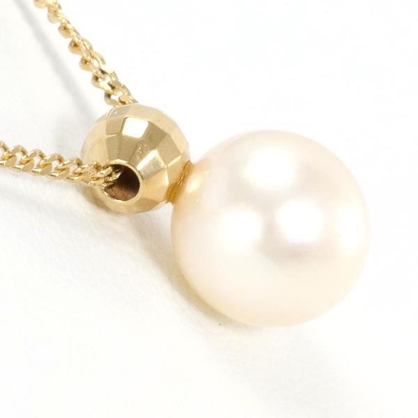 18K Yellow Gold Pearl Necklace for Women - Elegant Luxury Jewelry Gift for Brides, Anniversary & Special Occasions